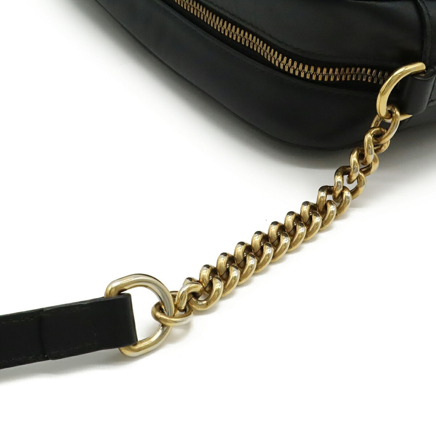 Gucci Black Leather Gg Marmont