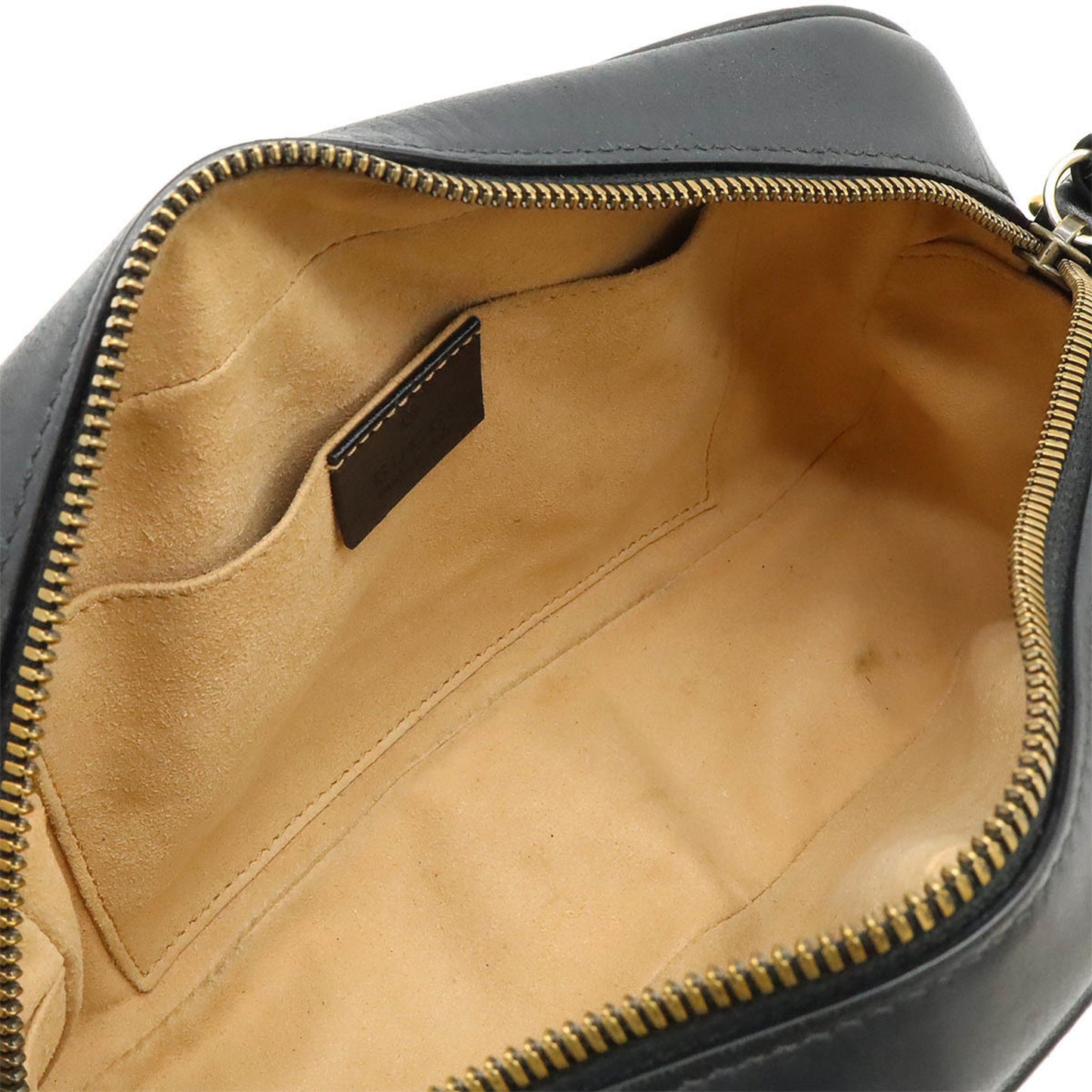 Gucci Black Leather Gg Marmont