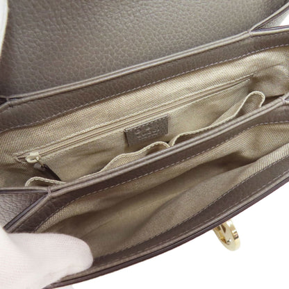 Gucci Gray Leather Dollar