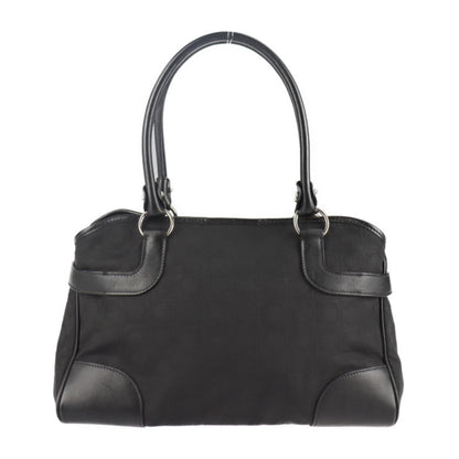 Salvatore Ferragamo Black Canvas Gancini