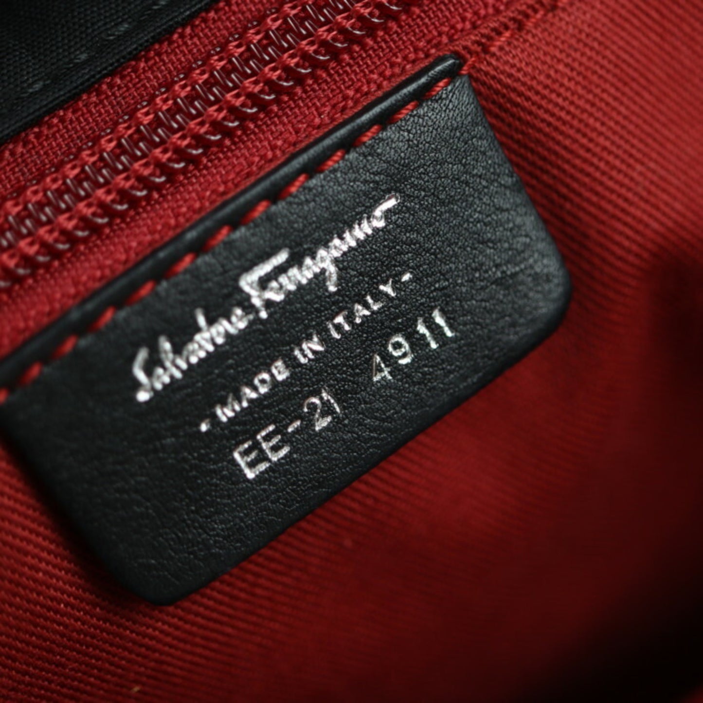 Salvatore Ferragamo Black Canvas Gancini