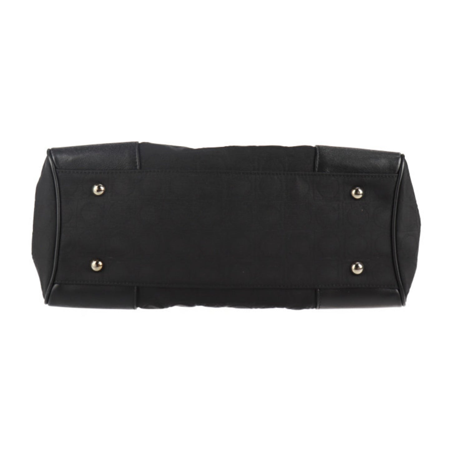 Salvatore Ferragamo Black Canvas Gancini