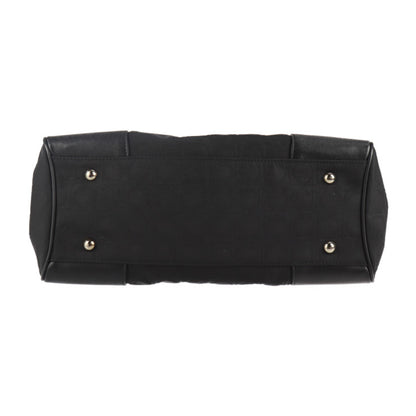 Salvatore Ferragamo Black Canvas Gancini