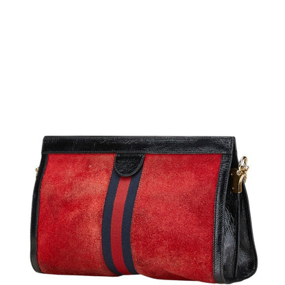 Gucci Red Suede Gg Marmont