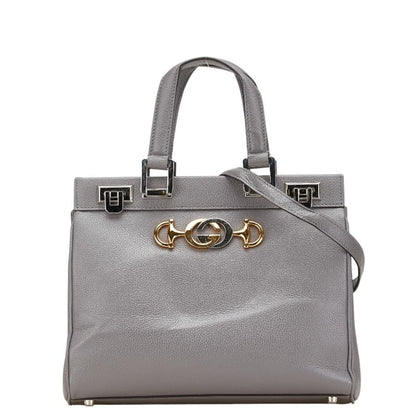 Gucci Gray Leather Zumi