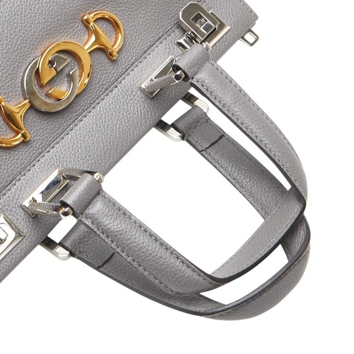 Gucci Gray Leather Zumi