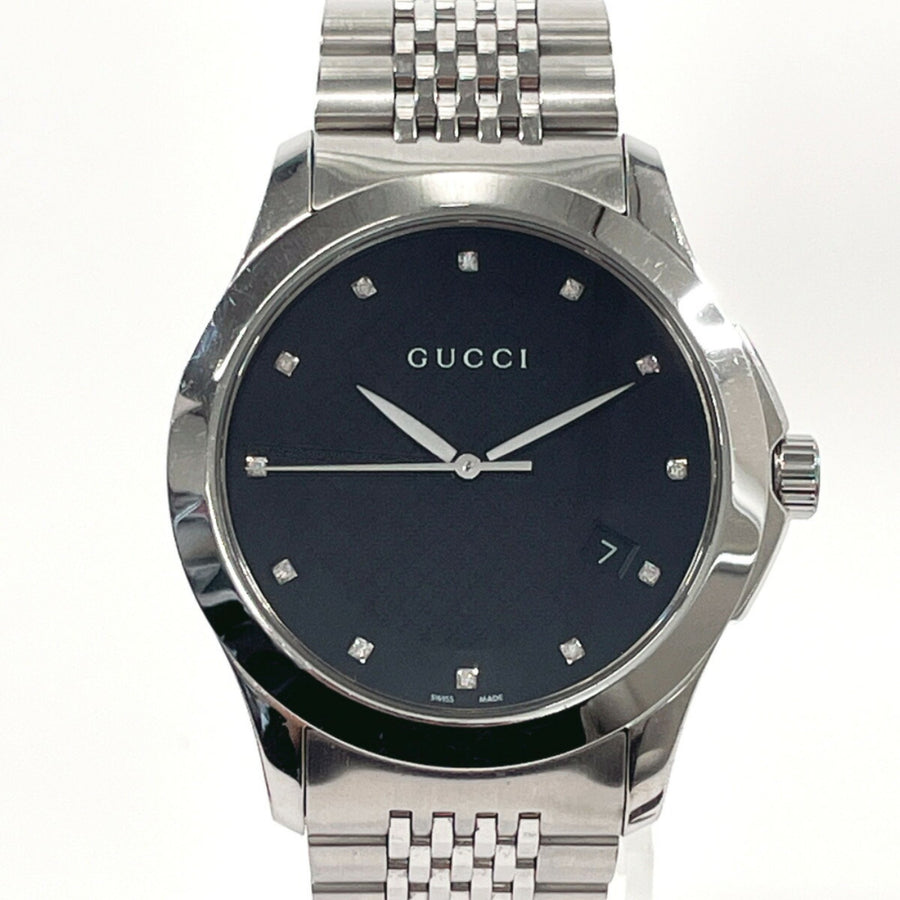 Gucci Black Steel G-timeless