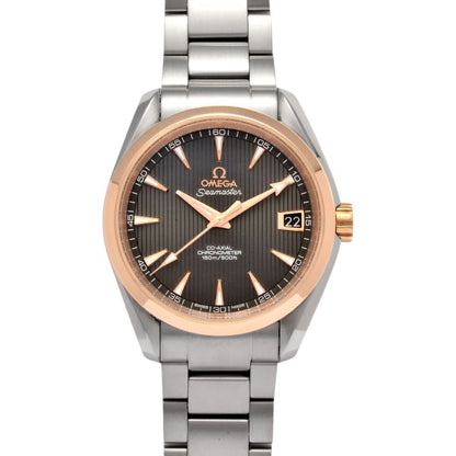 Omega Gray Gold And Steel Seamaster Aquaterra