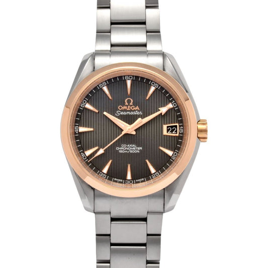 Omega Gray Gold And Steel Seamaster Aquaterra
