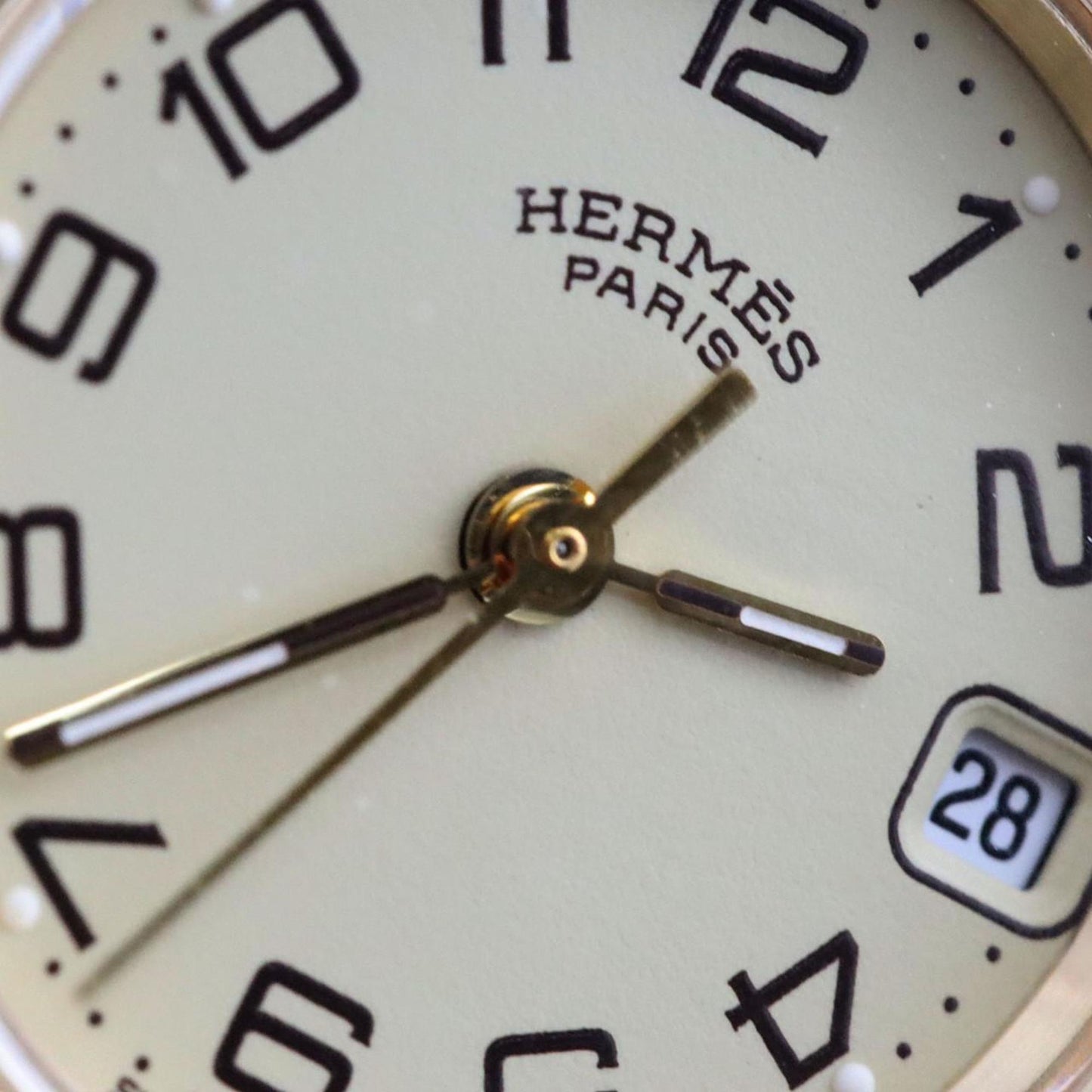 Hermès Brown Steel Clipper