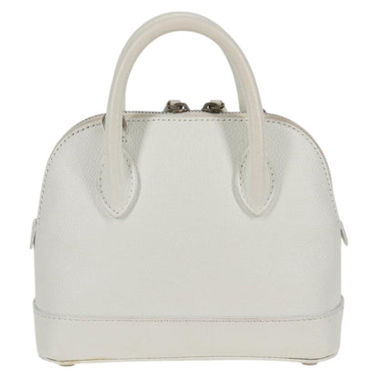 Balenciaga White Leather Ville Top Handle