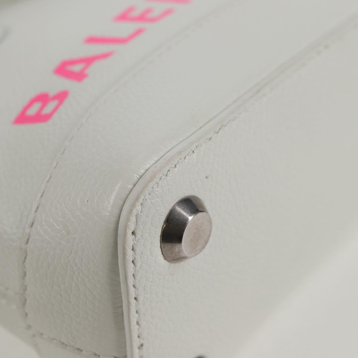 Balenciaga White Leather Ville Top Handle