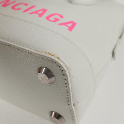 Balenciaga White Leather Ville Top Handle