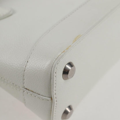Balenciaga White Leather Ville Top Handle