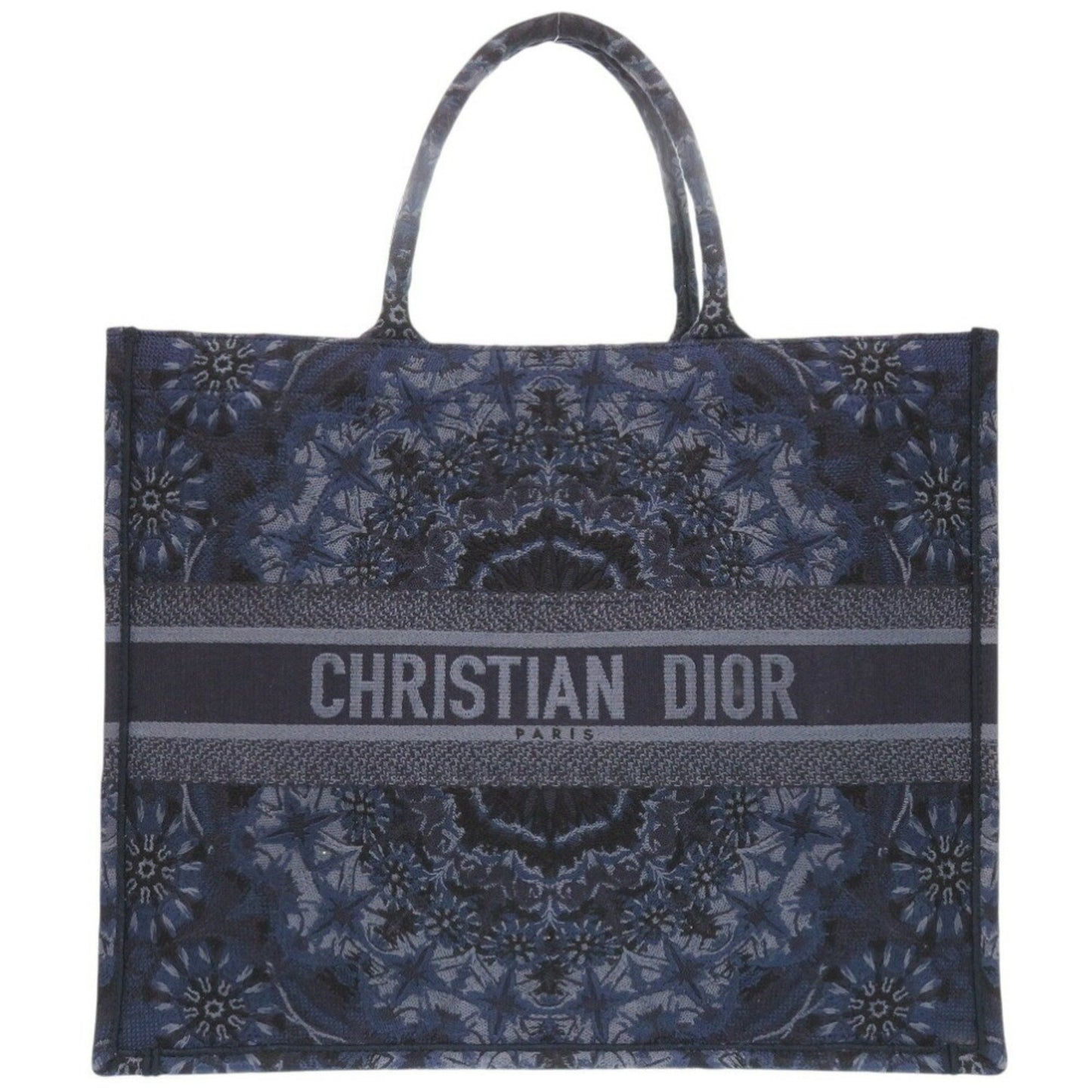 Dior Blue Canvas Book Tote