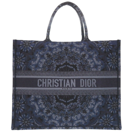 Dior Blue Canvas Book Tote