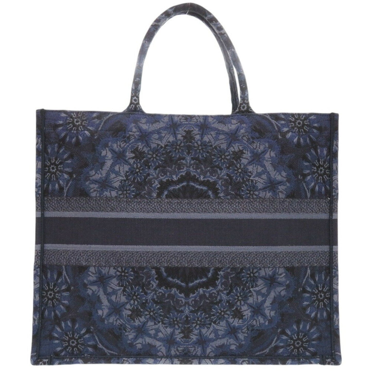 Dior Blue Canvas Book Tote