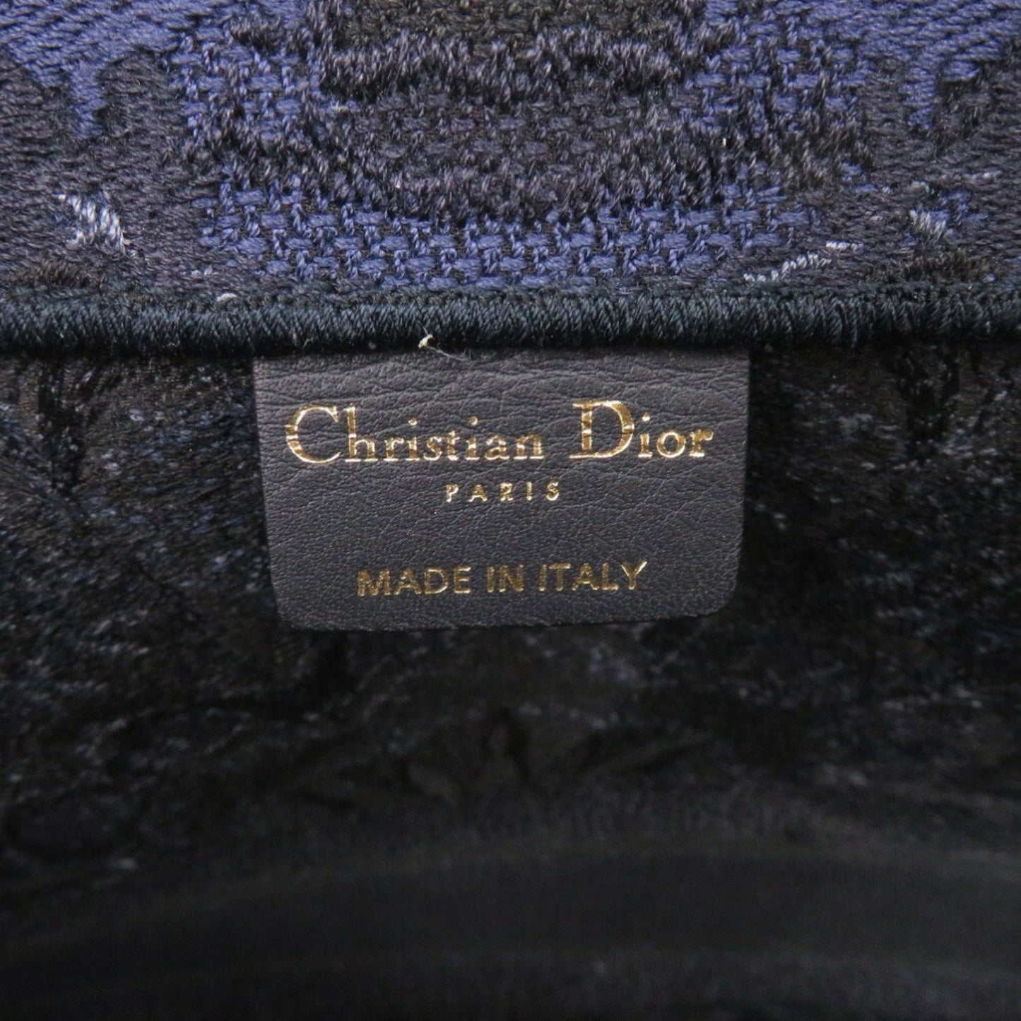 Dior Blue Canvas Book Tote