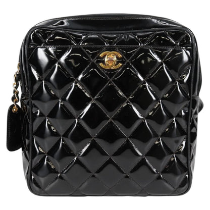 Chanel Black Patent Leather Backpack