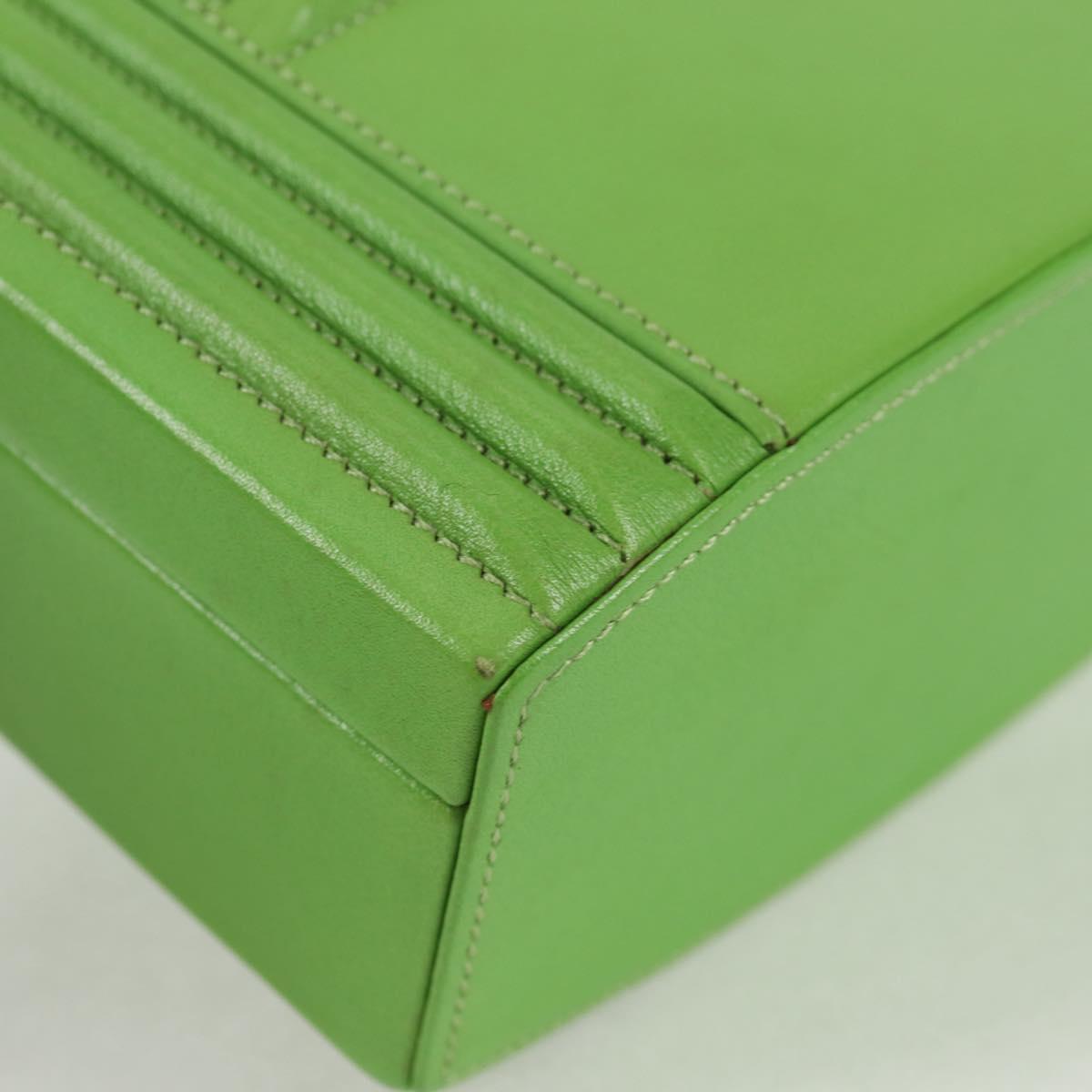 Hermès Green Leather Cadenas
