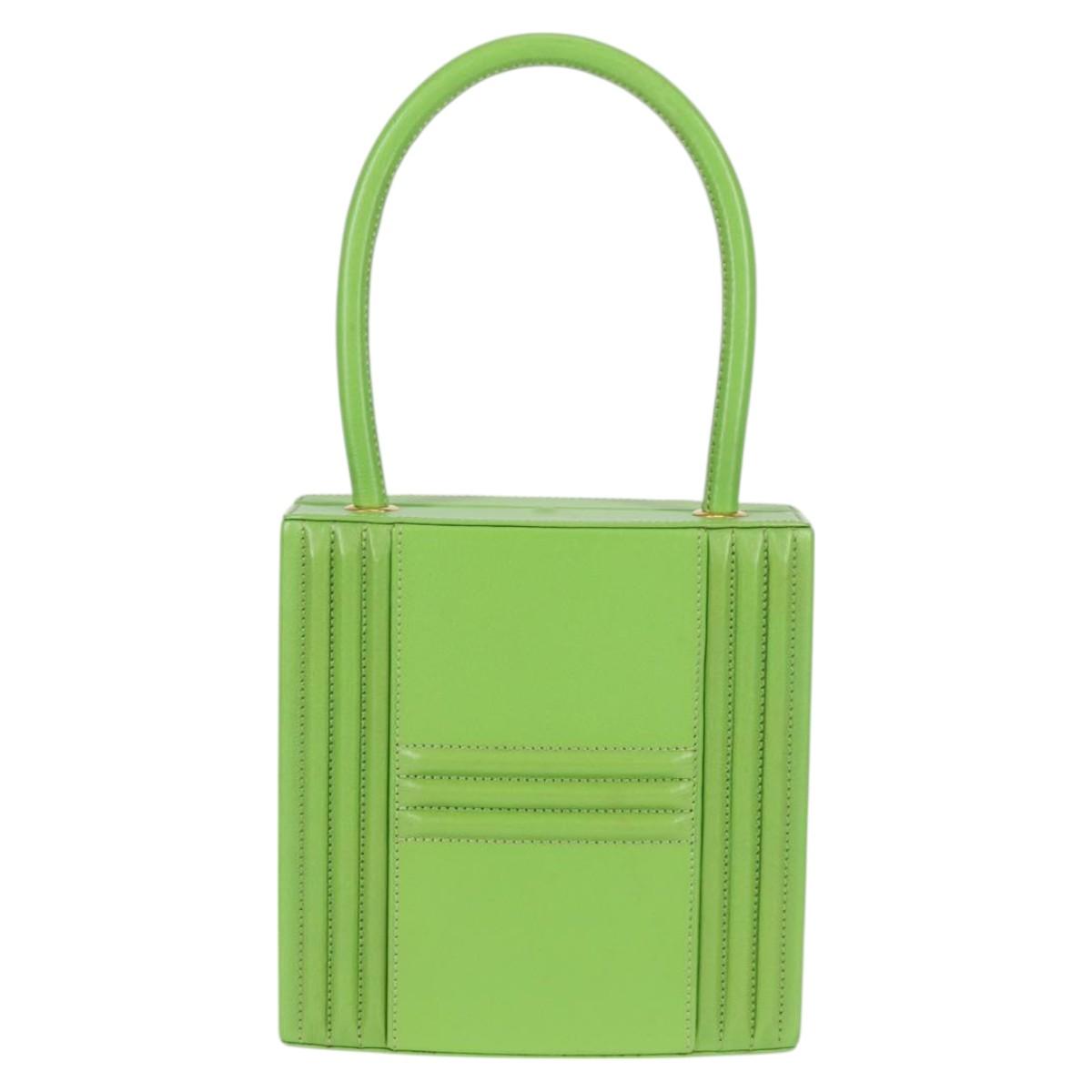 Hermès Green Leather Cadenas