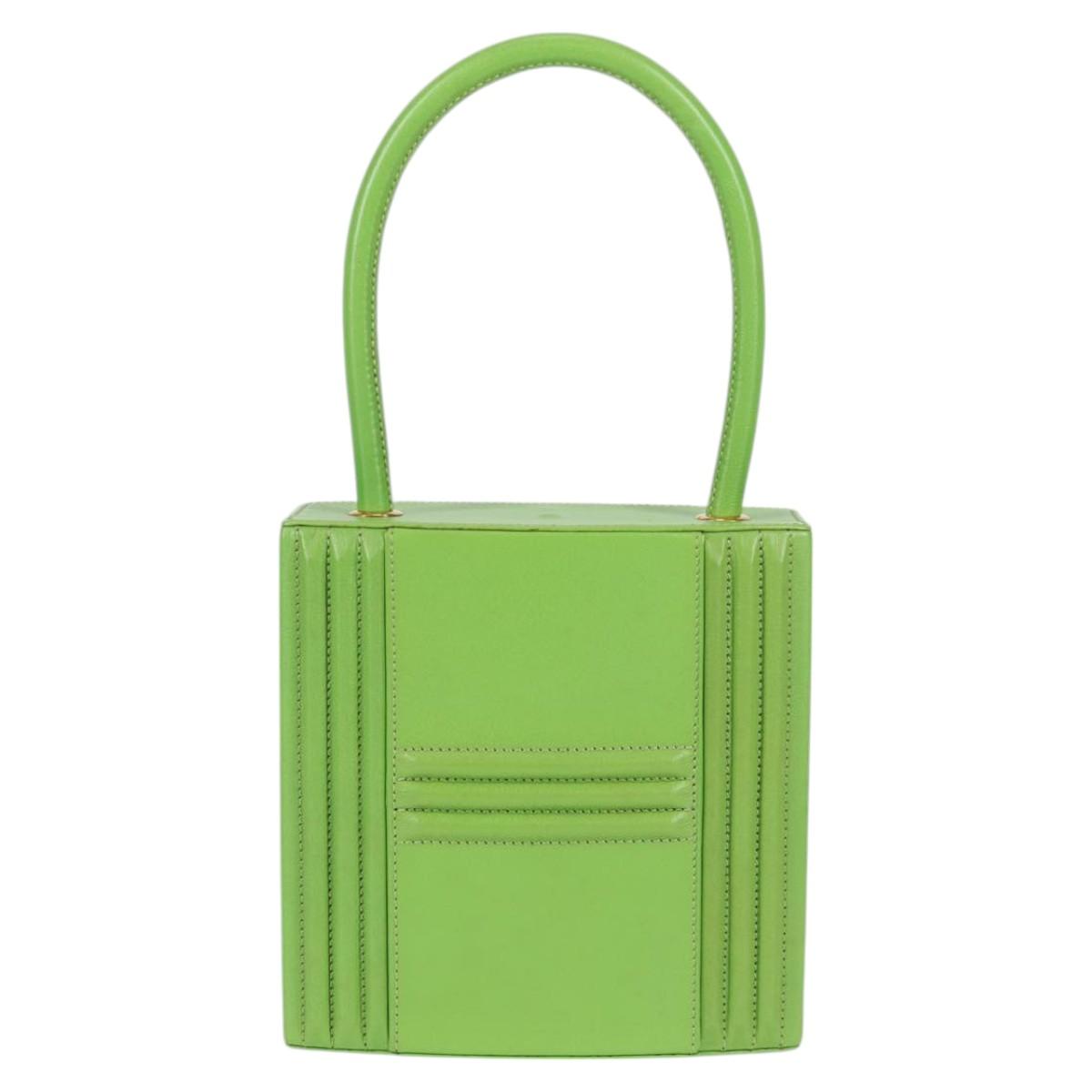 Hermès Green Leather Cadenas