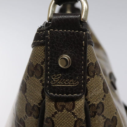 Gucci Brown Canvas Gg Crystal