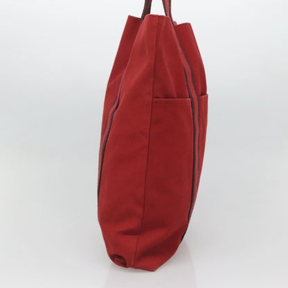 Hermès Red Canvas Fourre Tout