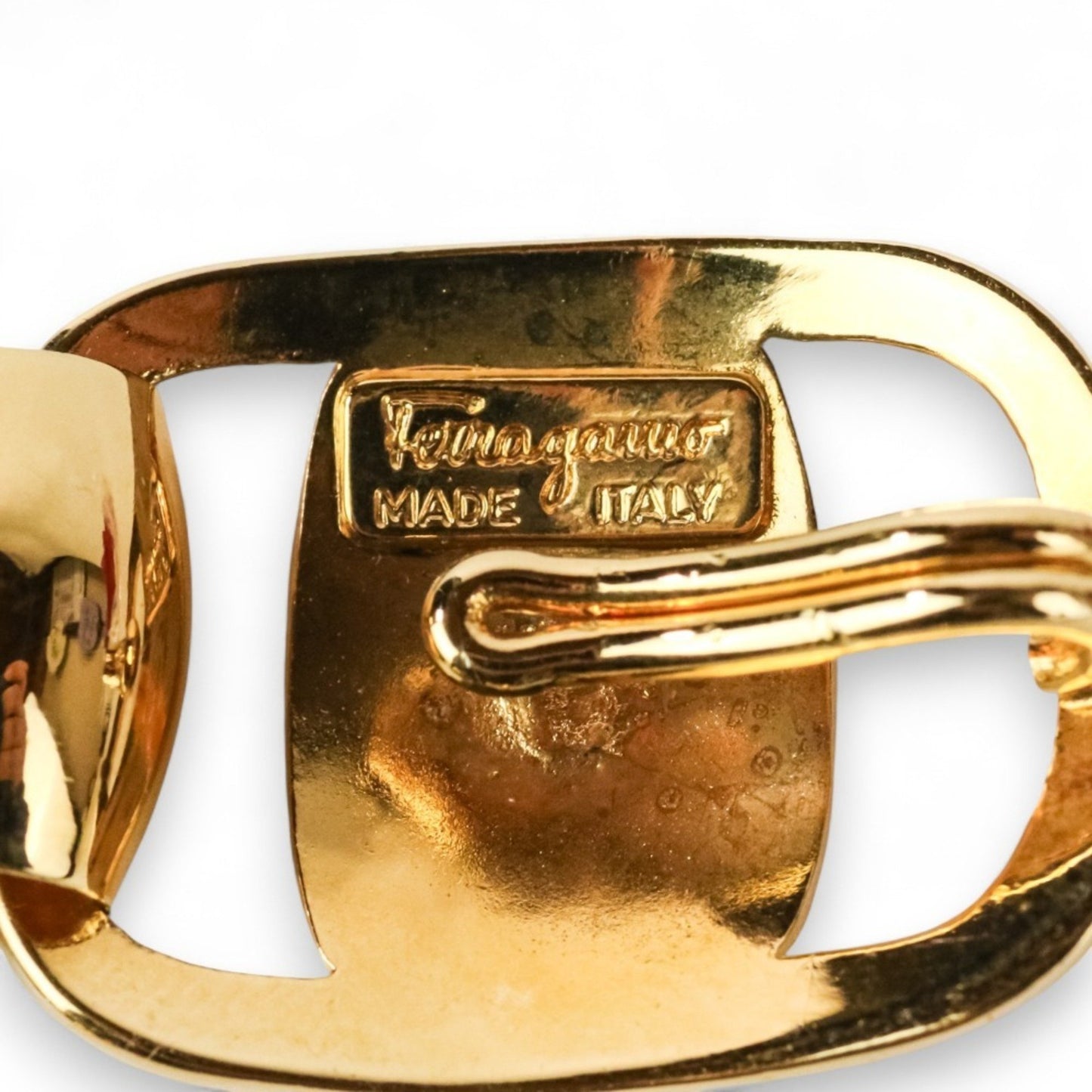 Salvatore Ferragamo Gold Gold Plated Vara