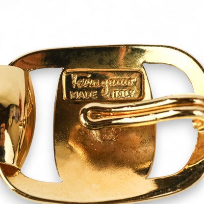 Salvatore Ferragamo Gold Gold Plated Vara