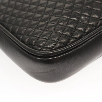 Bally Black Leather Cosmetic Pouch