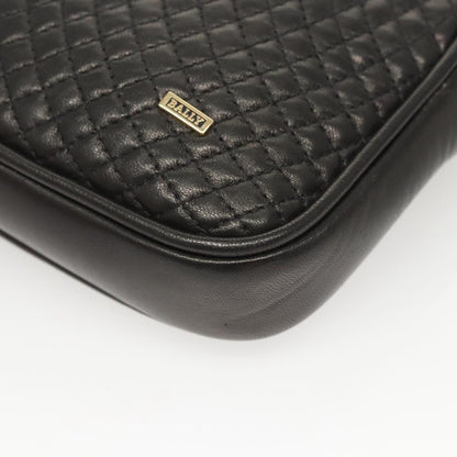 Bally Black Leather Cosmetic Pouch