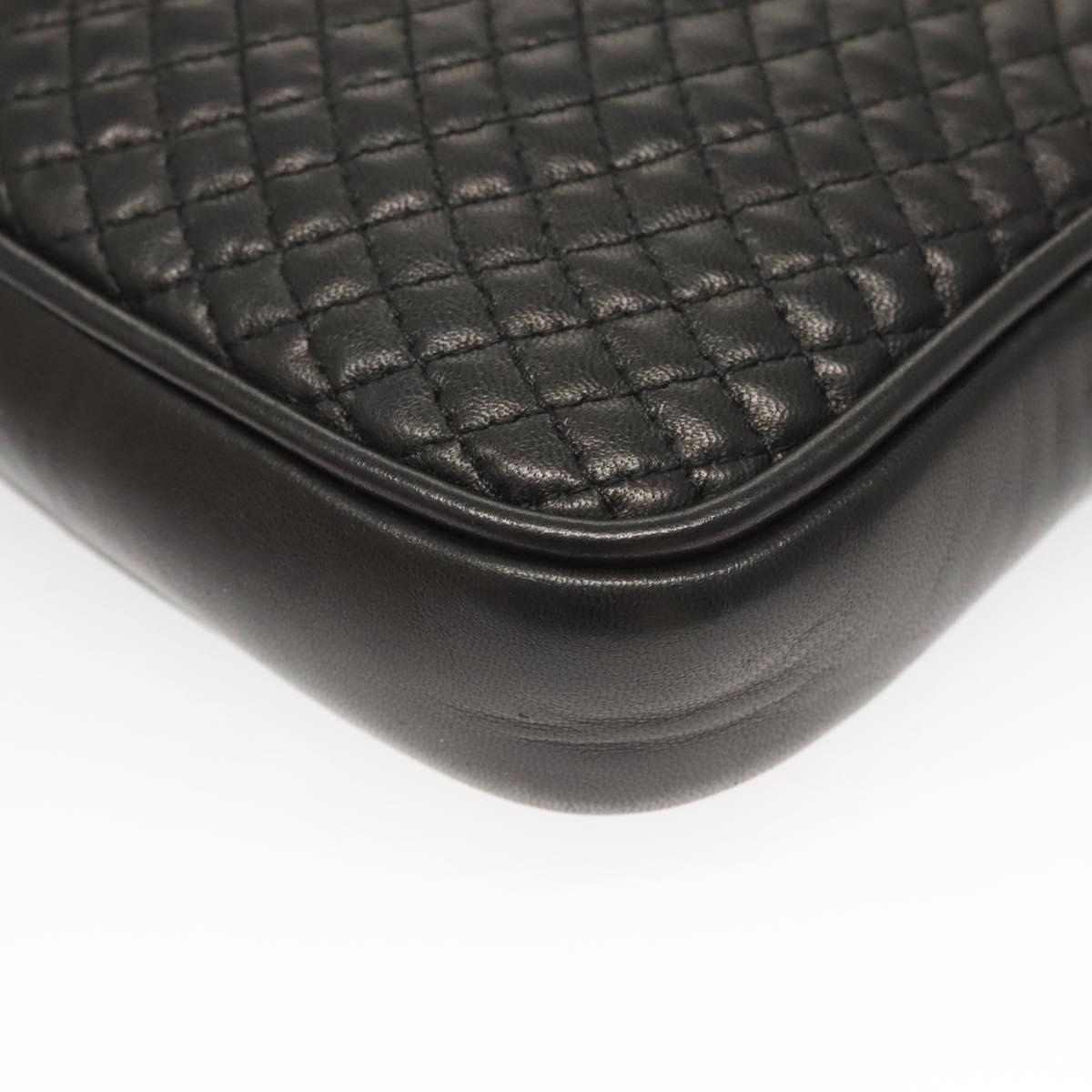 Bally Black Leather Cosmetic Pouch