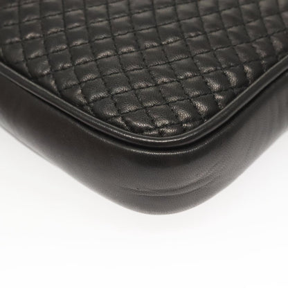 Bally Black Leather Cosmetic Pouch