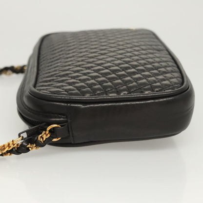 Bally Black Leather Cosmetic Pouch