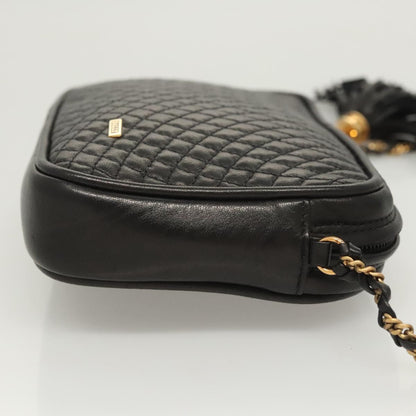 Bally Black Leather Cosmetic Pouch