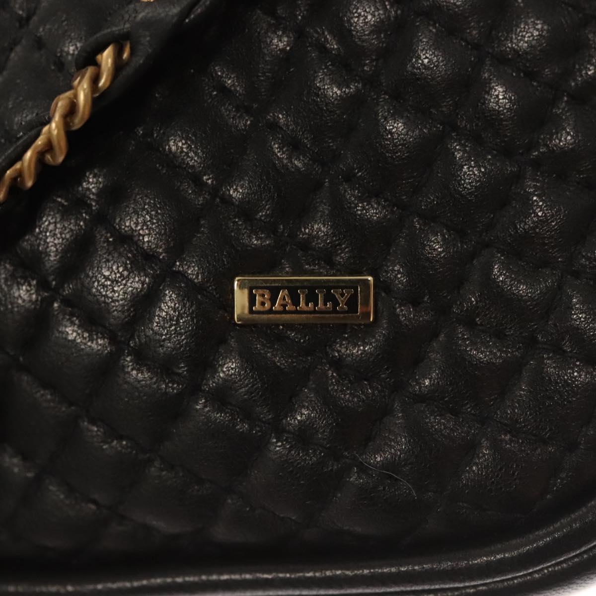 Bally Black Leather Cosmetic Pouch