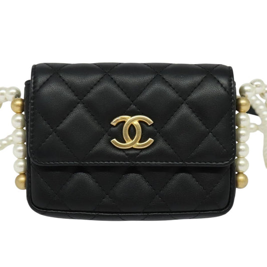 Chanel Black Leather Mini Flap Bag