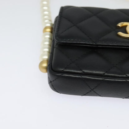 Chanel Black Leather Mini Flap Bag