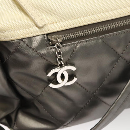 Chanel Silver Canvas Paris Biarritz