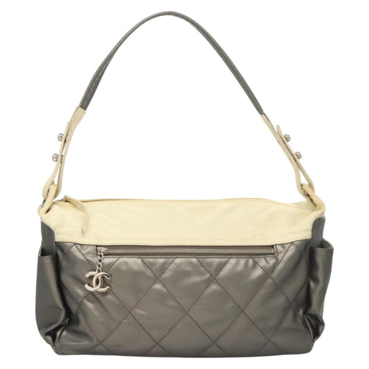 Chanel Silver Canvas Paris Biarritz