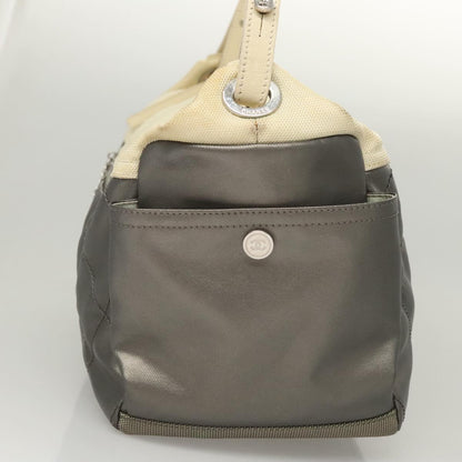Chanel Silver Canvas Paris Biarritz