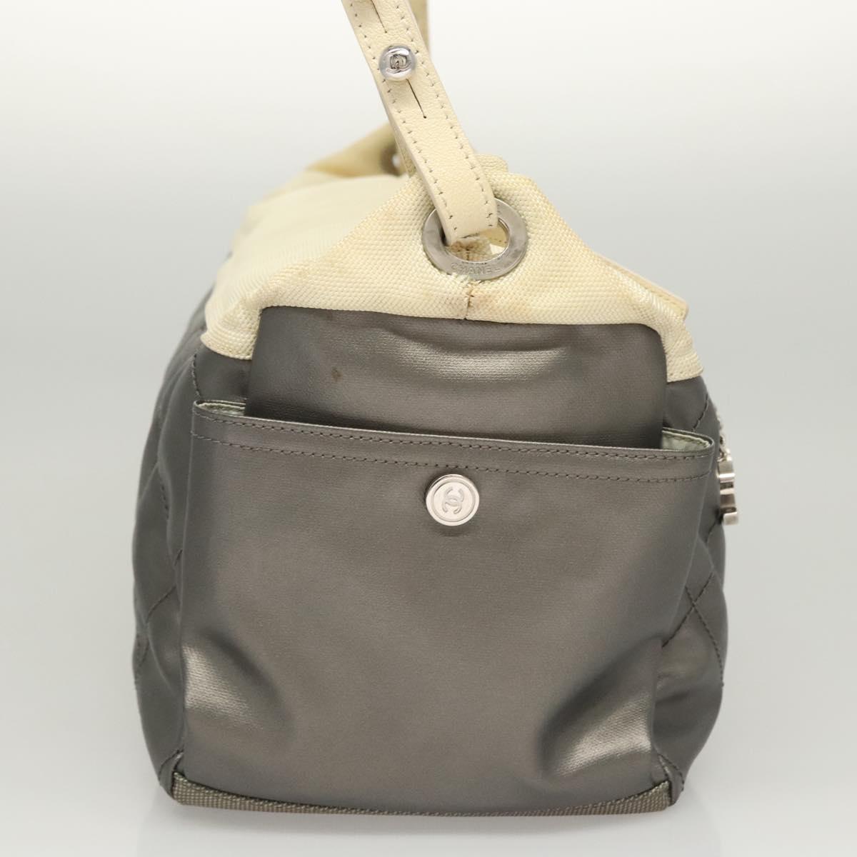 Chanel Silver Canvas Paris Biarritz