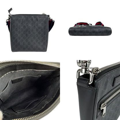 Gucci Black Canvas Messenger