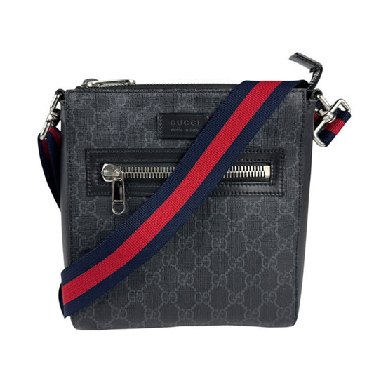 Gucci Black Canvas Messenger