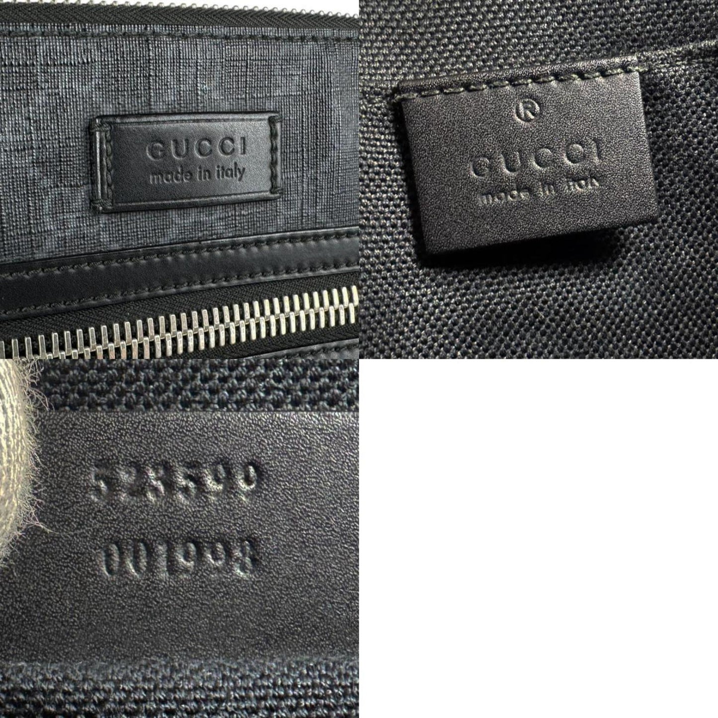 Gucci Black Canvas Messenger