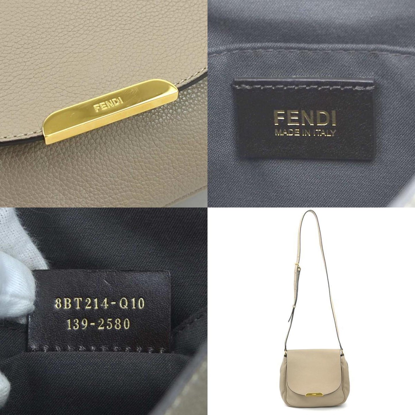 Fendi Brown Leather Shoulder