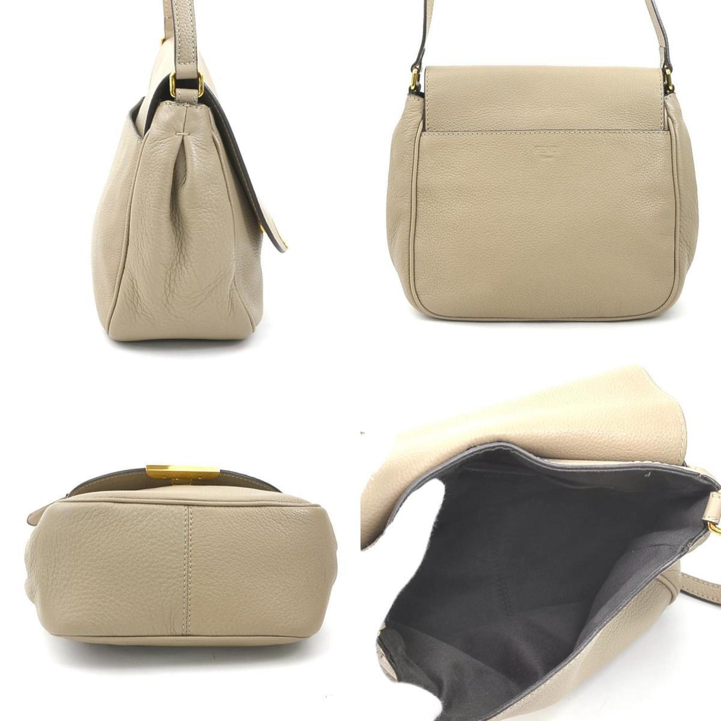 Fendi Brown Leather Shoulder