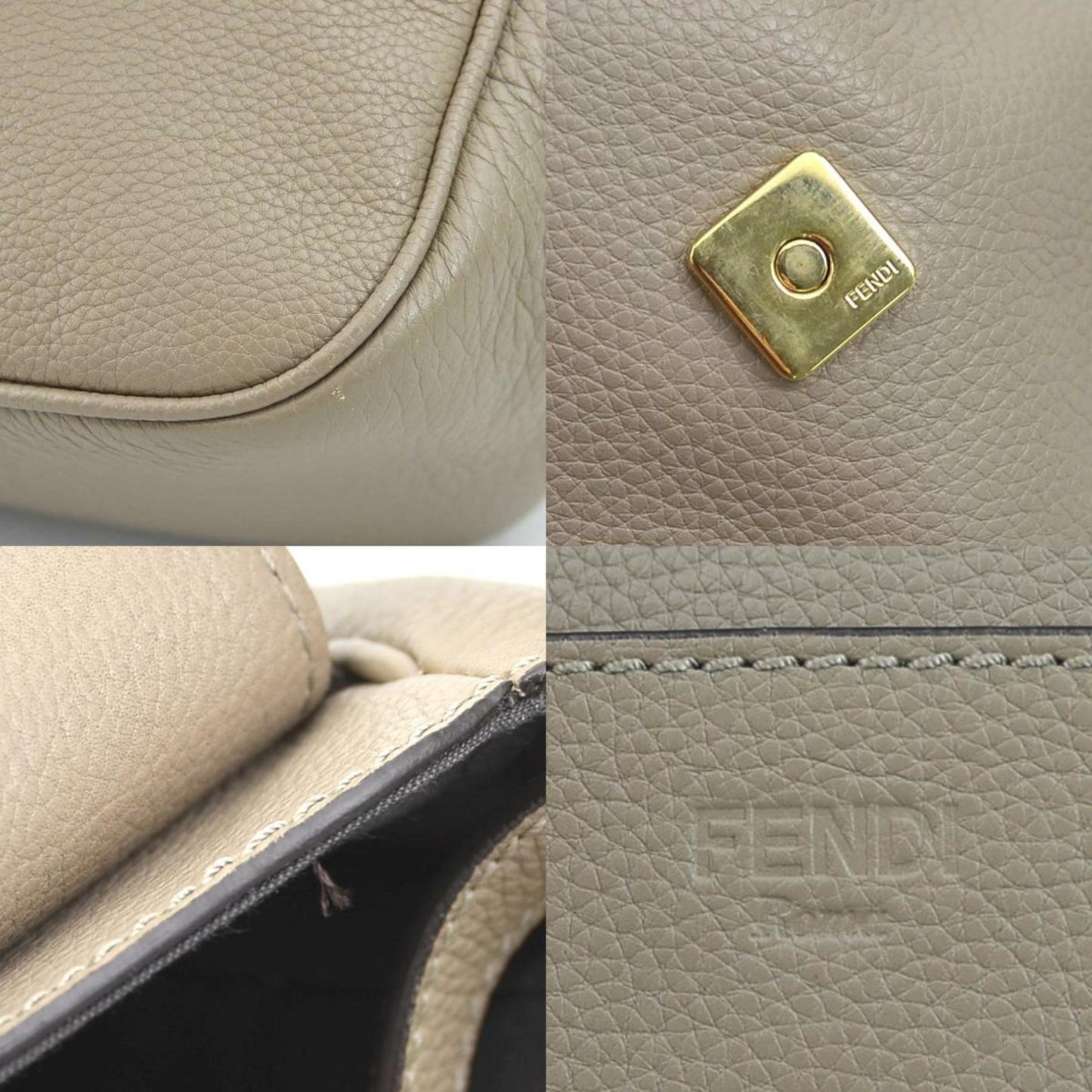 Fendi Brown Leather Shoulder