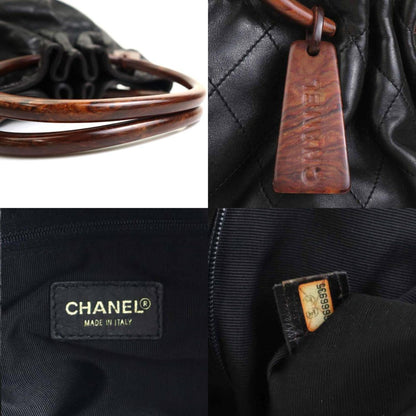 Chanel Black Leather Handbag